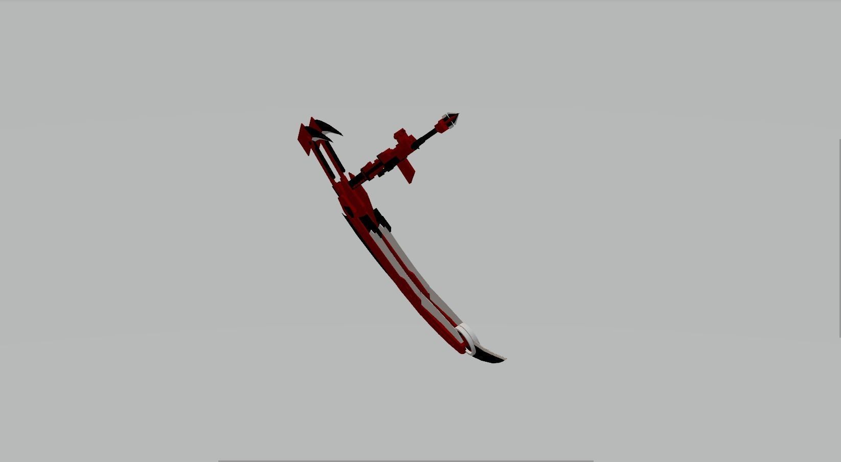 RWBY Scythe Free low-poly 3D model_4