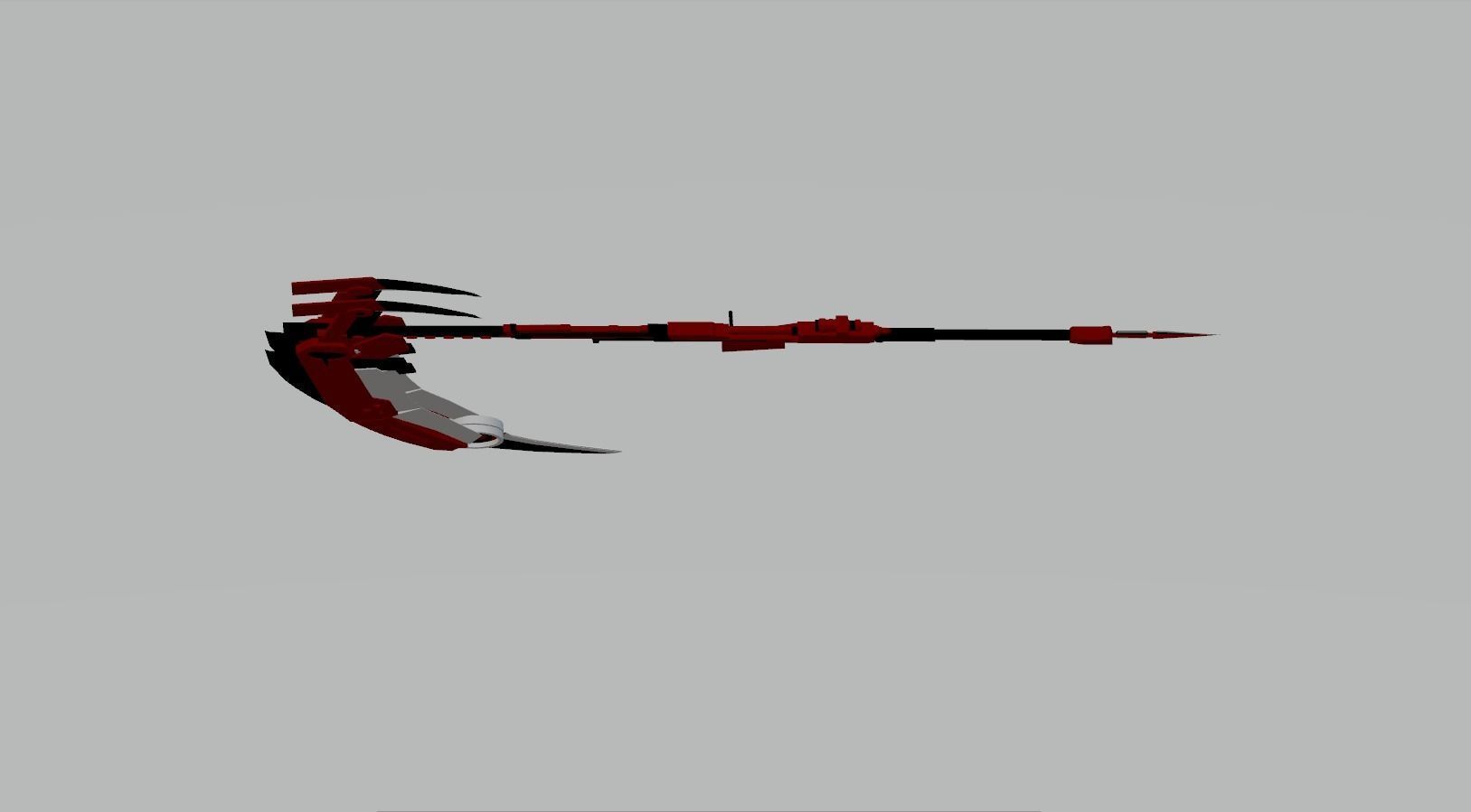 RWBY Scythe Free low-poly 3D model_3