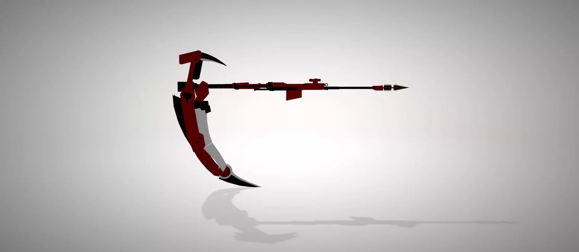 RWBY Scythe Free low-poly 3D model_0