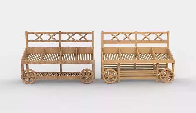 vegetable display stand 3D model