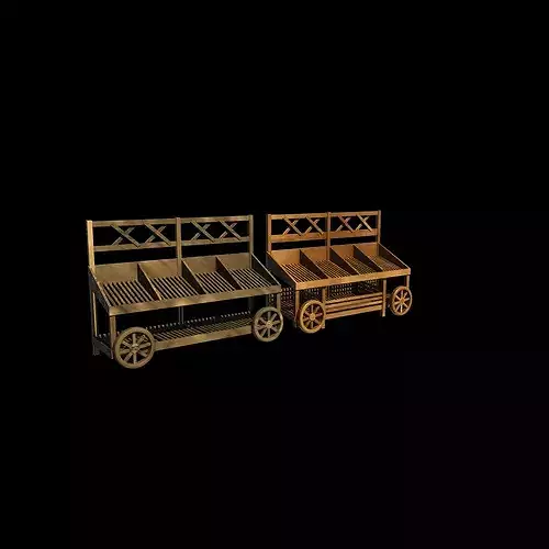 vegetable display stand 3D model 6