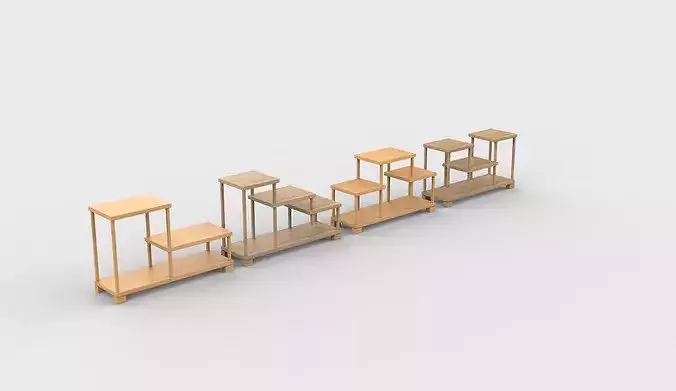 Tea cup stand  3D model 2