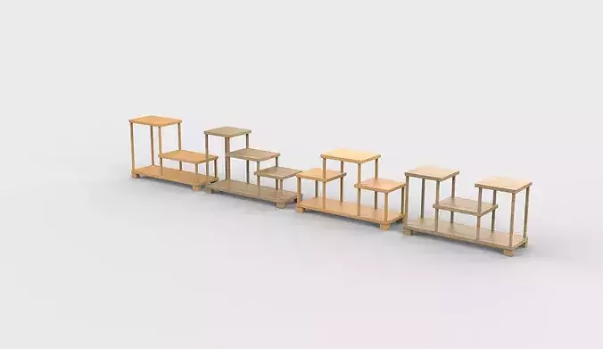 Tea cup stand  3D model 5