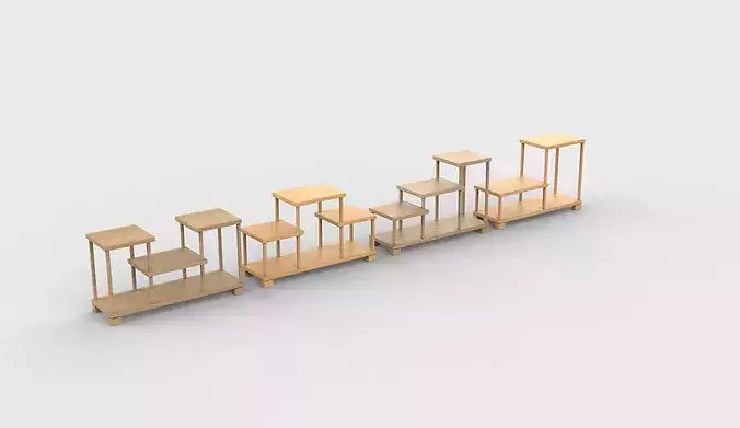 Tea cup stand  3D model 4