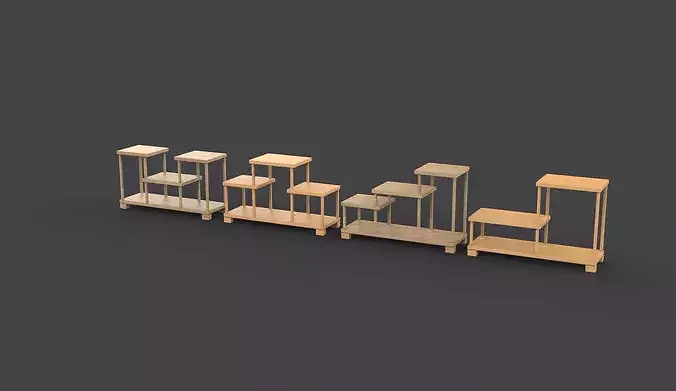 Tea cup stand  3D model 6