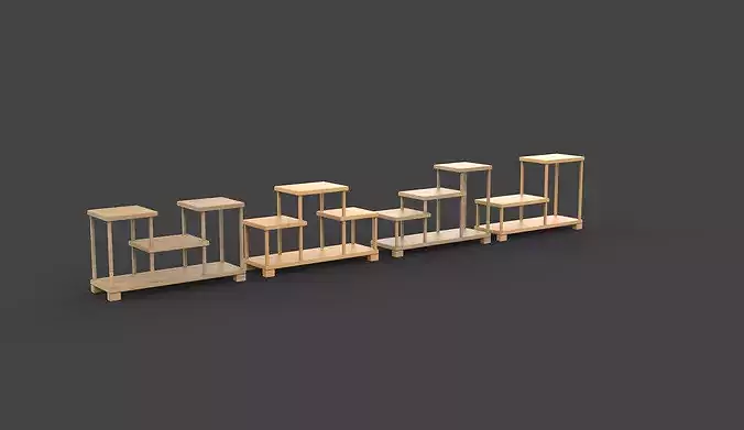 Tea cup stand  3D model 7