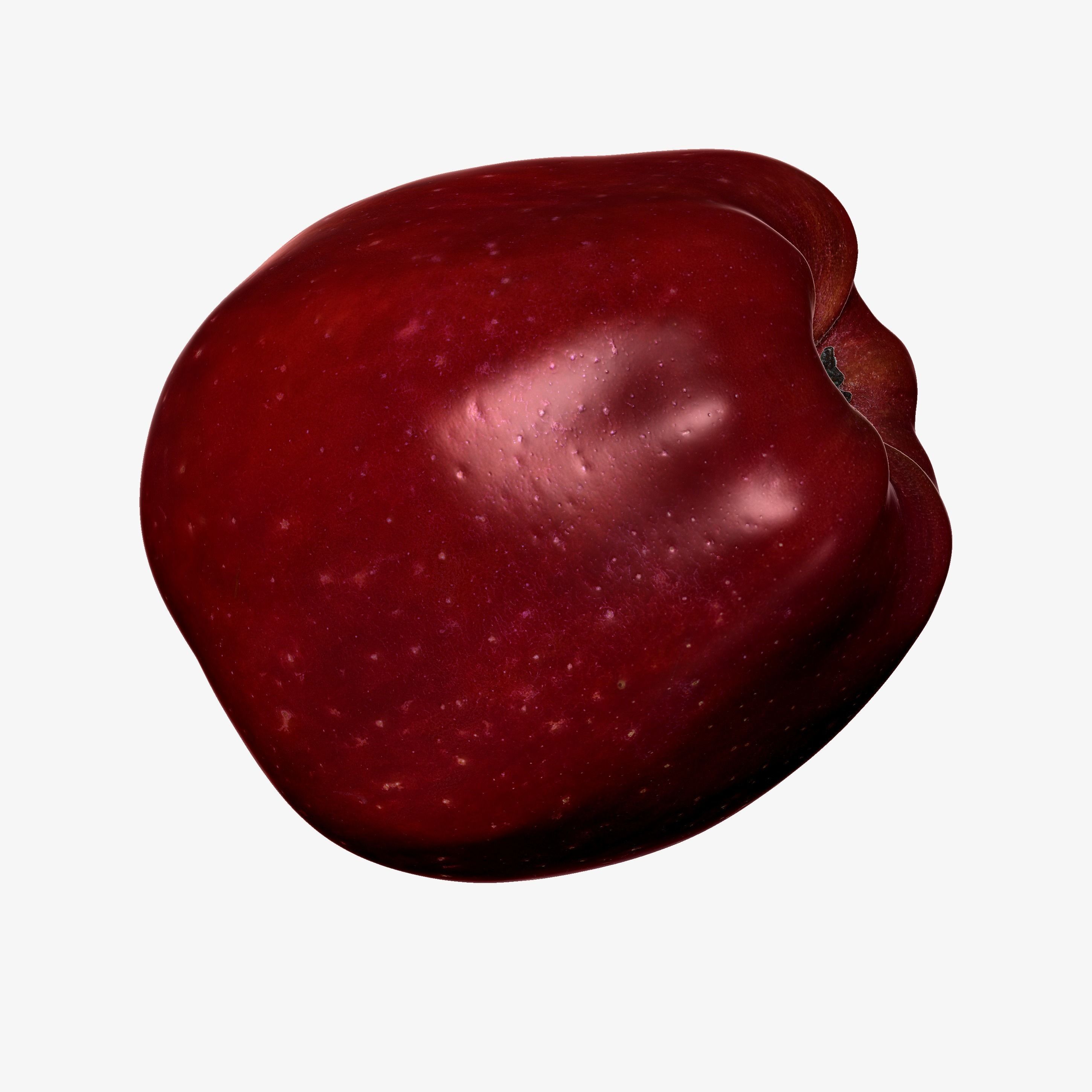 Red Apple Game Ready 3D Model Cross-Polarized Scan 16k Texture 3D model_12