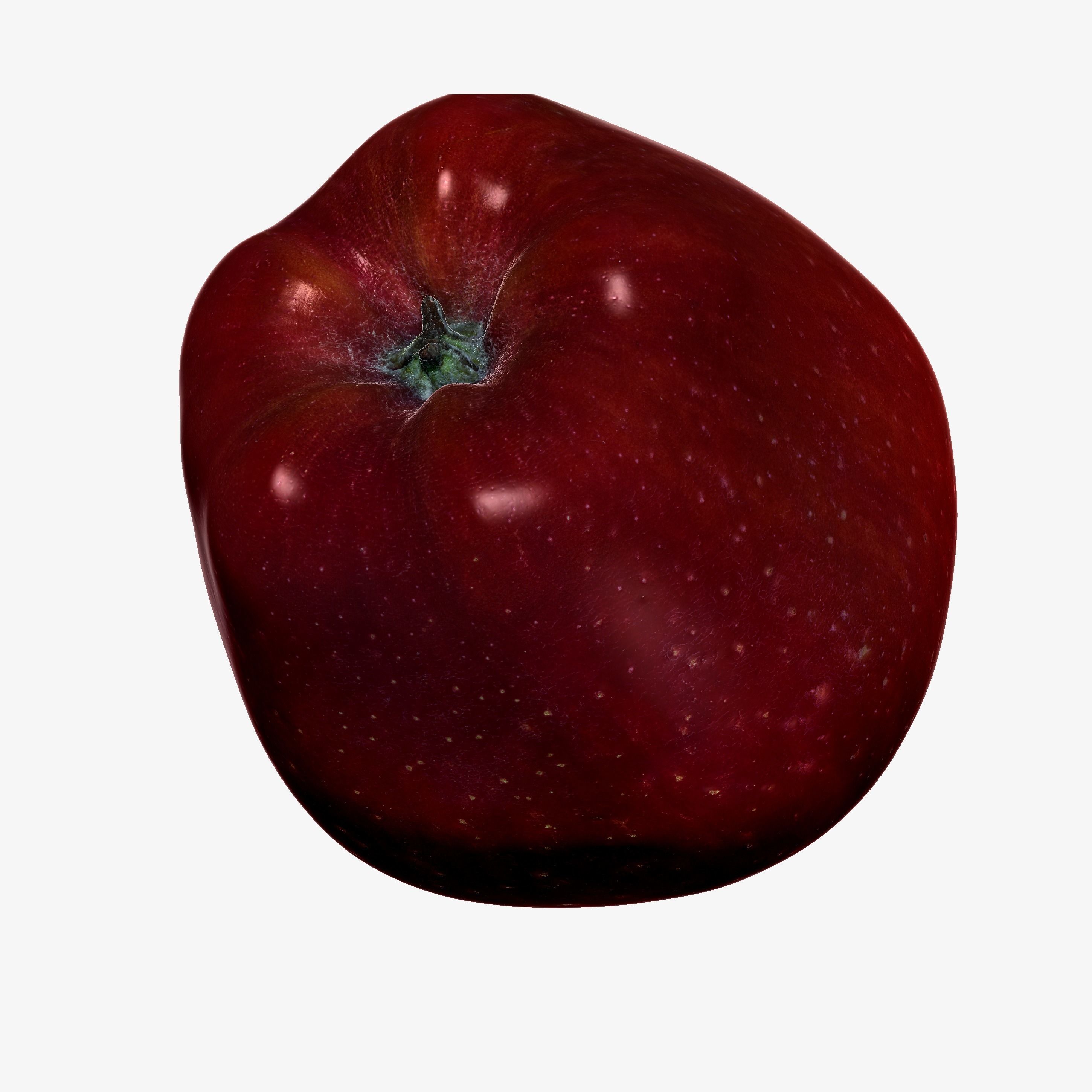 Red Apple Game Ready 3D Model Cross-Polarized Scan 16k Texture 3D model_3