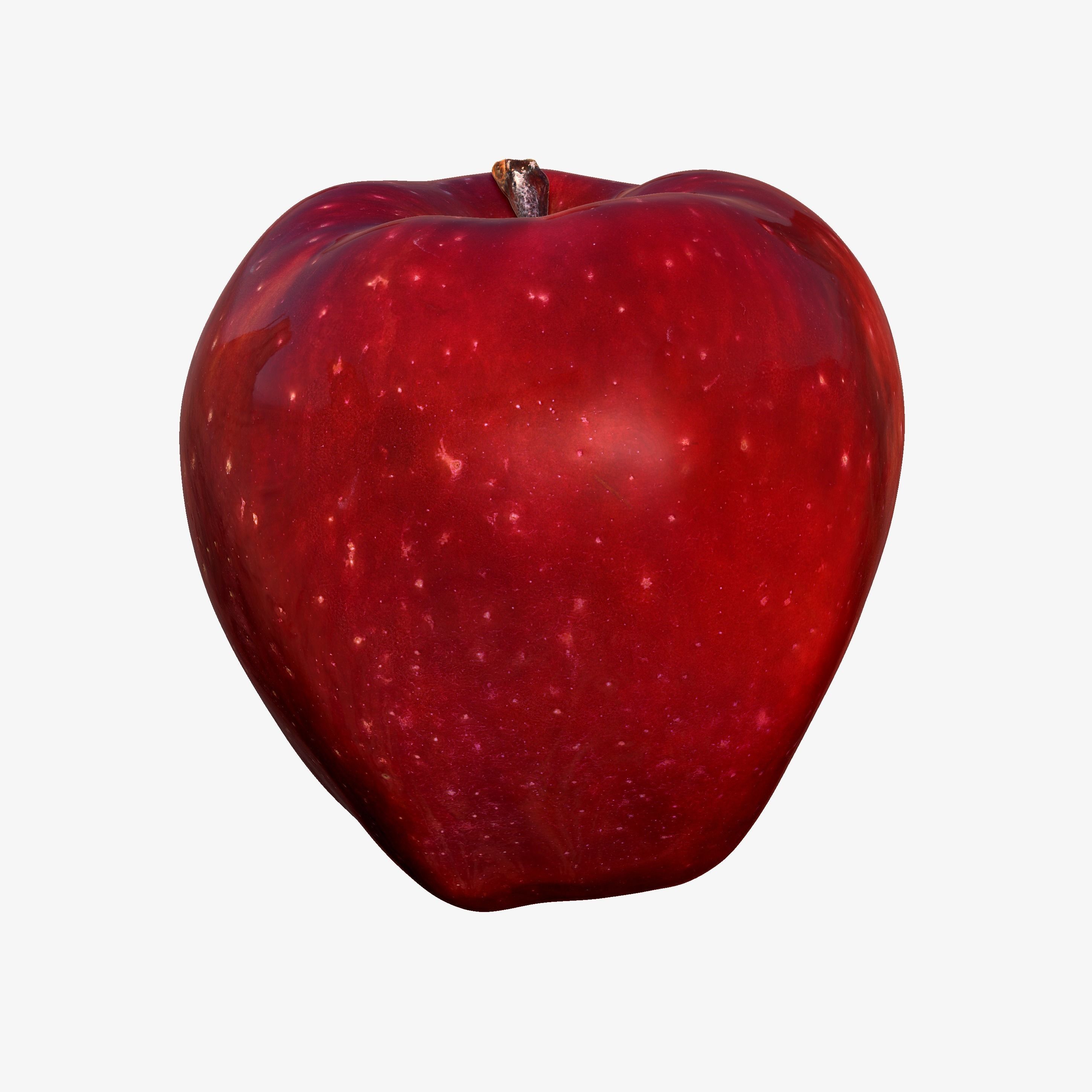 Red Apple Game Ready 3D Model Cross-Polarized Scan 16k Texture 3D model_9