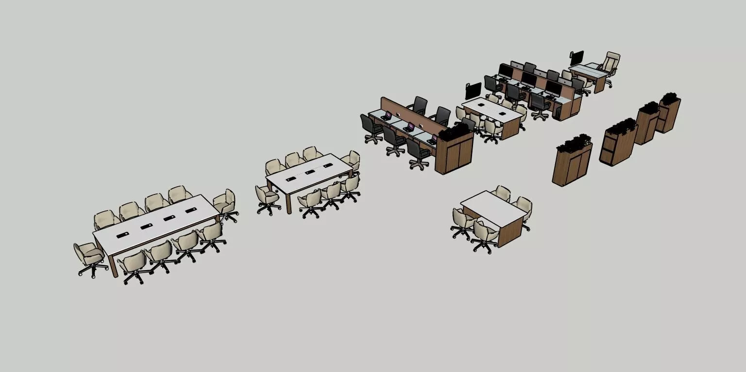 OFFICE FURNITURE 3D model