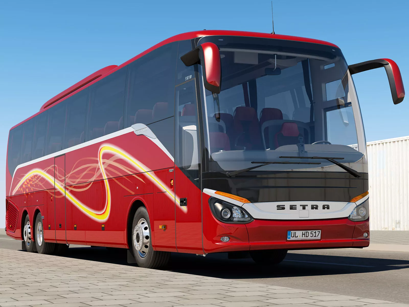 SETRA S 517 HD 3D model
