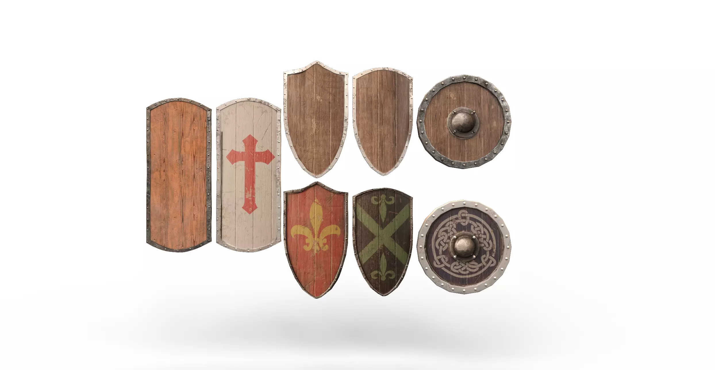 Medieval Shields Free 3D model