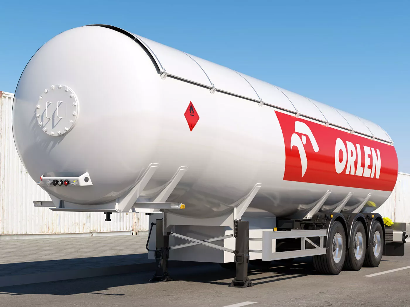 LNG Trailer 3D model