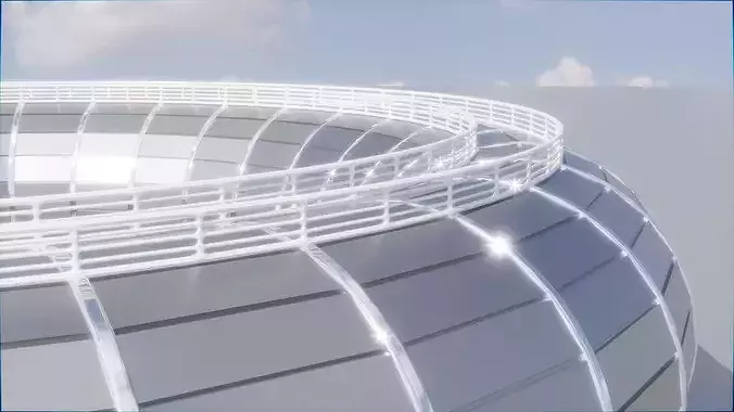 Parametric Building 1f7 3D model 3