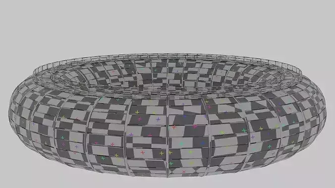 Parametric Building 1f7 3D model 7