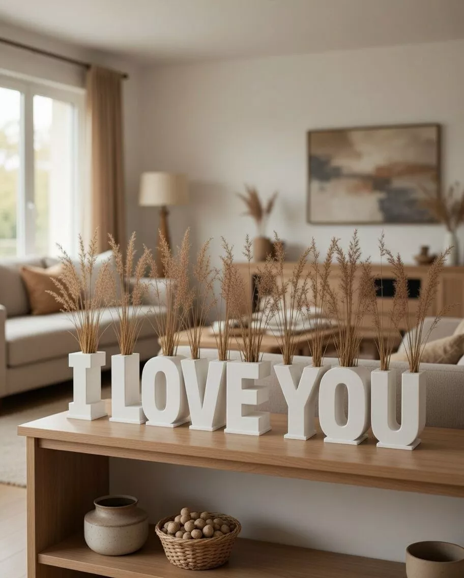 I LOVE YOU Sign STL 3D Print Decorative Desk Letters 3D print model