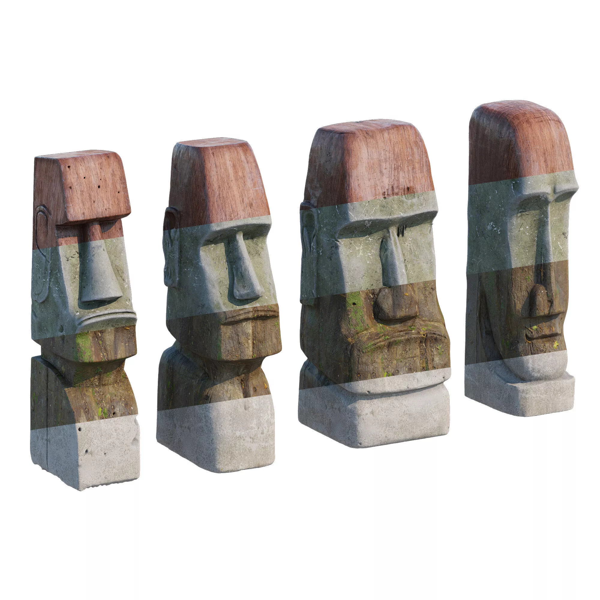Moai sculpture 3D model