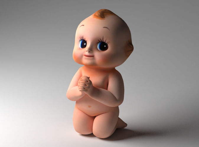 Baby doll modeling Low-poly 3D model