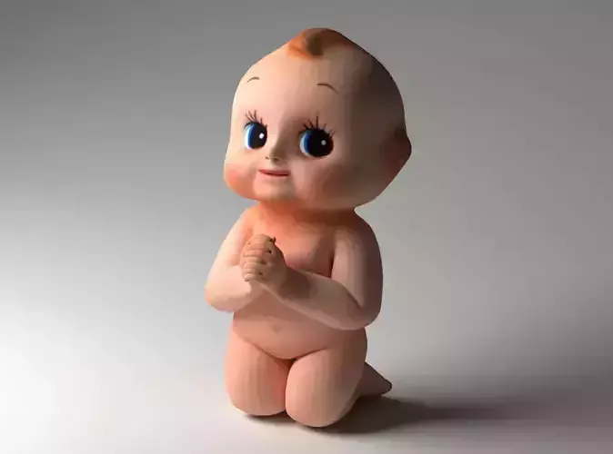 Baby doll modeling Low-poly 3D model