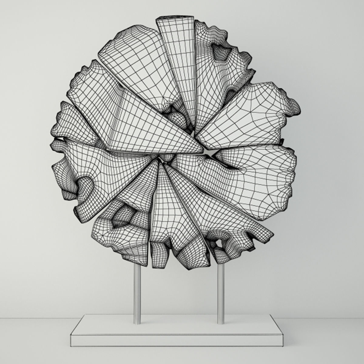 Chip Wood Decoration 3D model_2