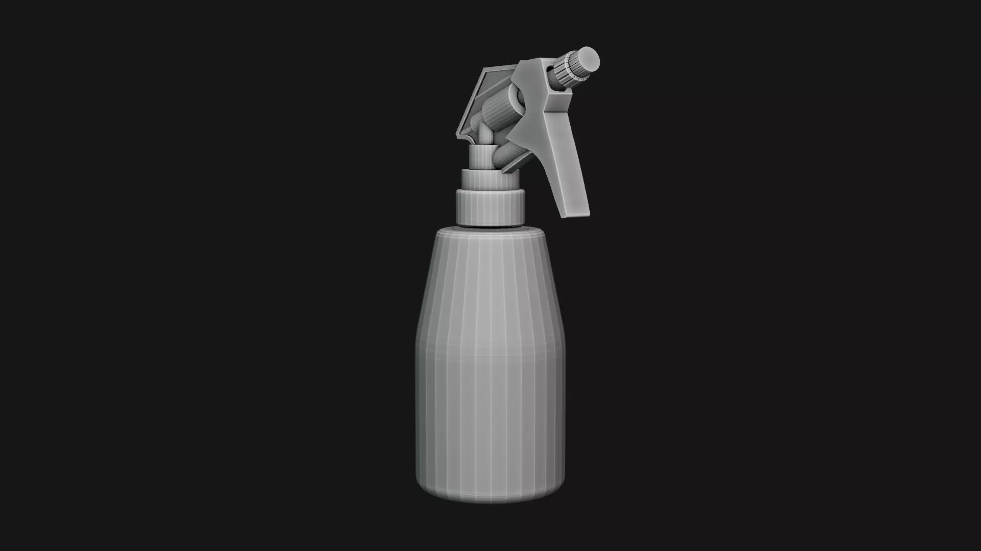 Spray bottle Low-poly 3D model