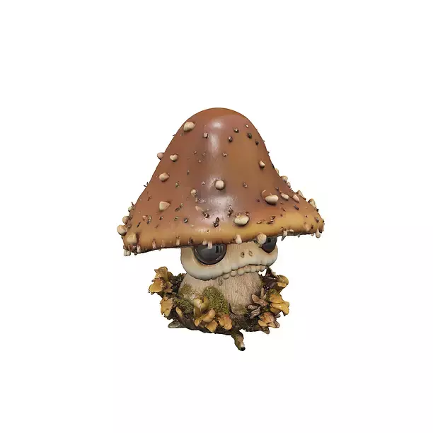 Mushroom Whimsy 3D model