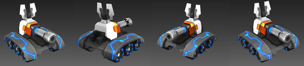 S Tank SciFi Low-poly 3D model_12