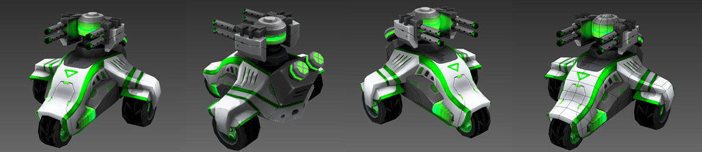 S Tank SciFi Low-poly 3D model_18