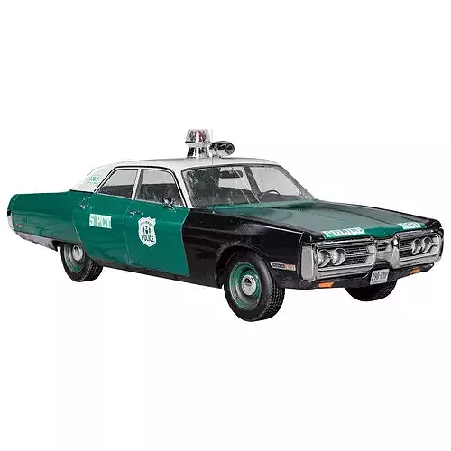 Plymouth Fury III 1970 NYPD Police Car 3D model