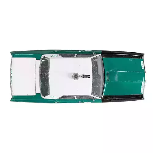 Plymouth Fury III 1970 NYPD Police Car 3D model 5