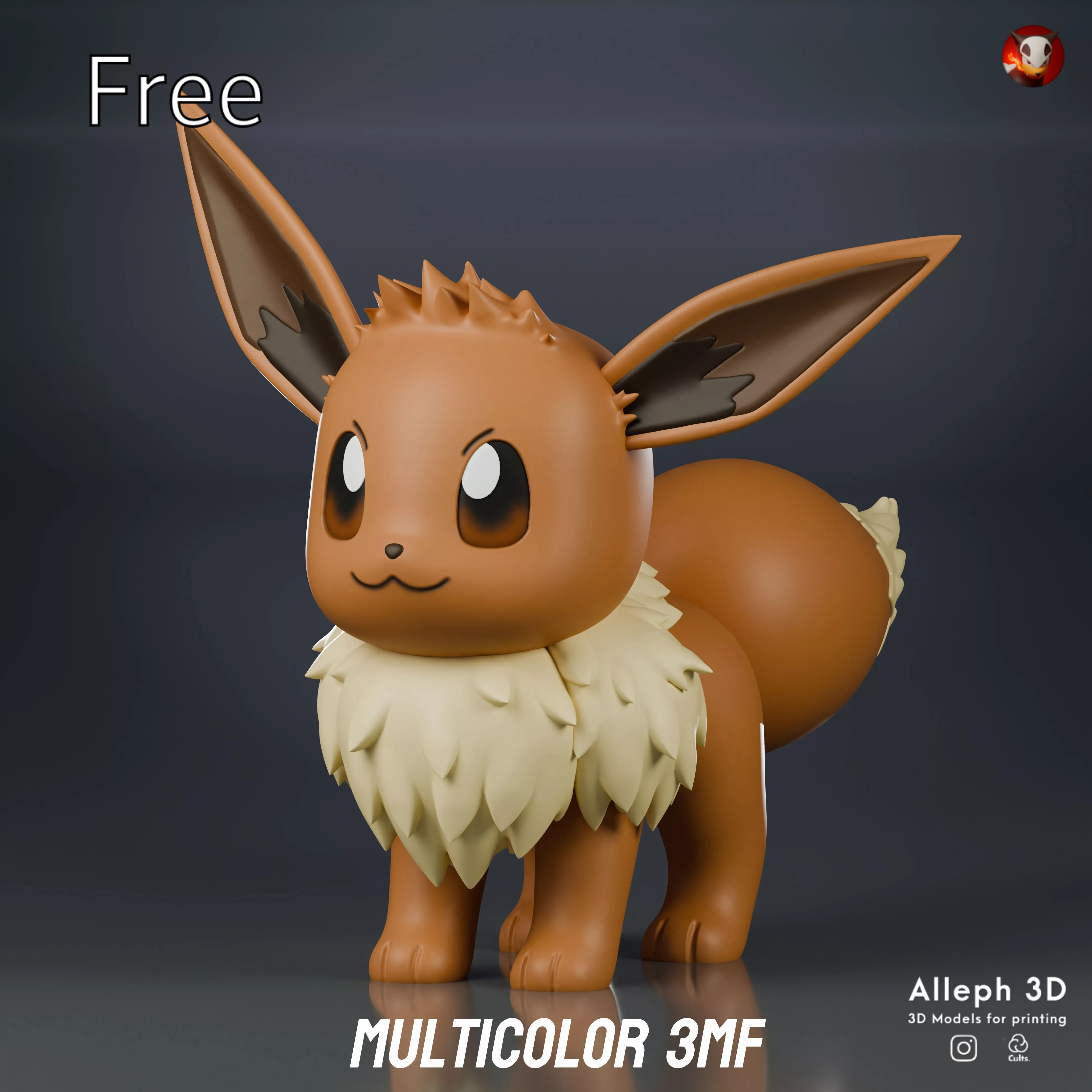 Free eevee multicolor Free 3D print model