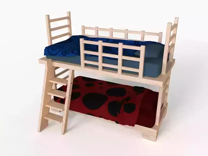 Bunk bed 3D model