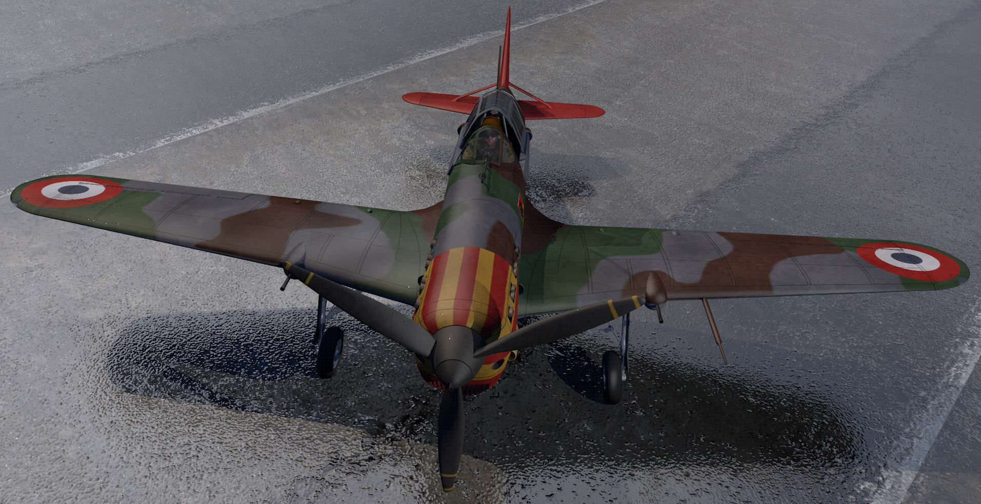 Morane Saulnier Ms-406 C1 3D model_10