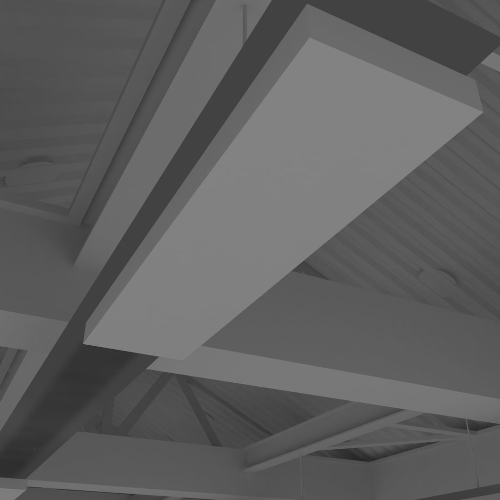 Factory loading bay with offices - Untextured 3D model_17