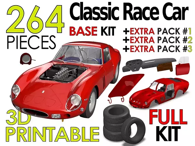 Scale Assembly Kit Classic Race Car 1