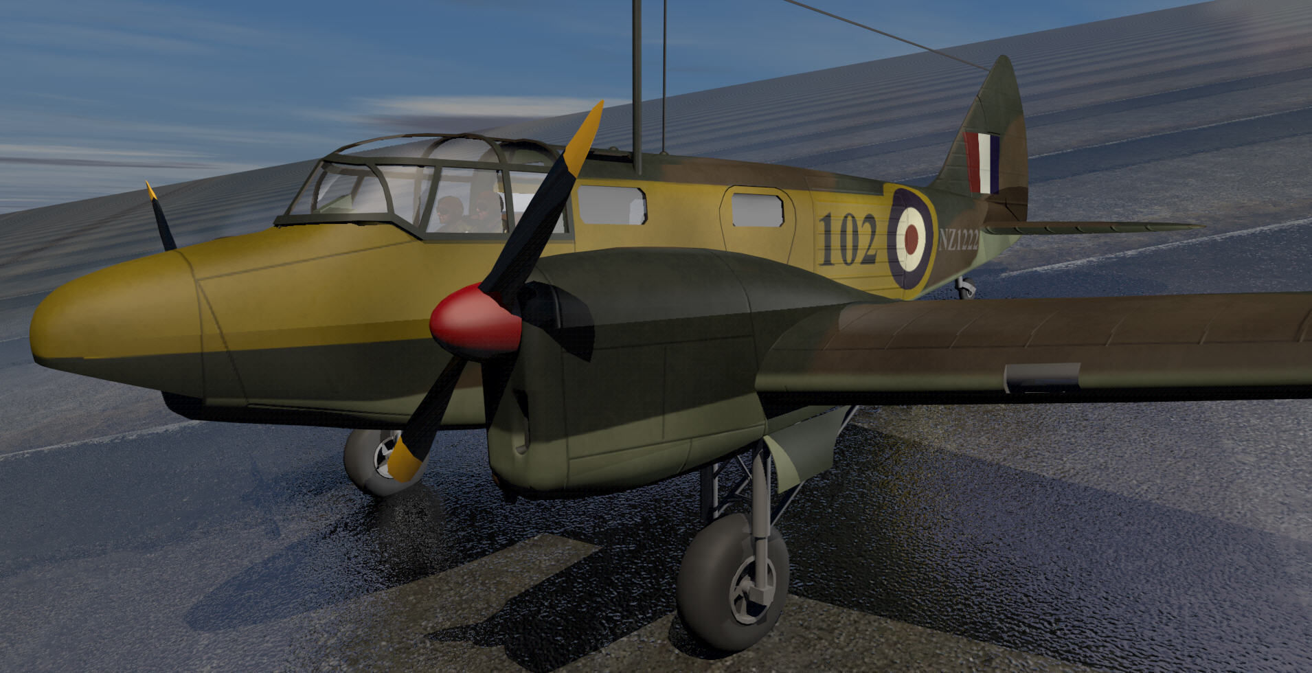 Airspeed AS10 Oxford Mk-1 3D model_9