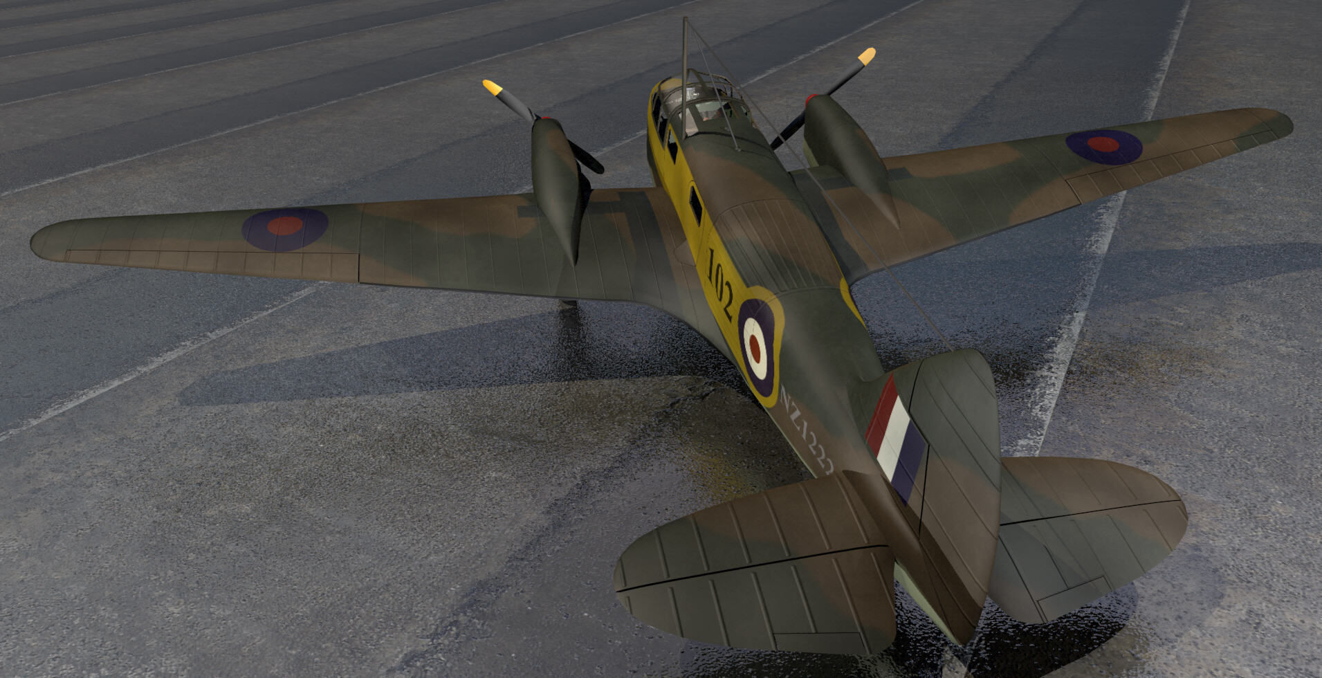 Airspeed AS10 Oxford Mk-1 3D model_8