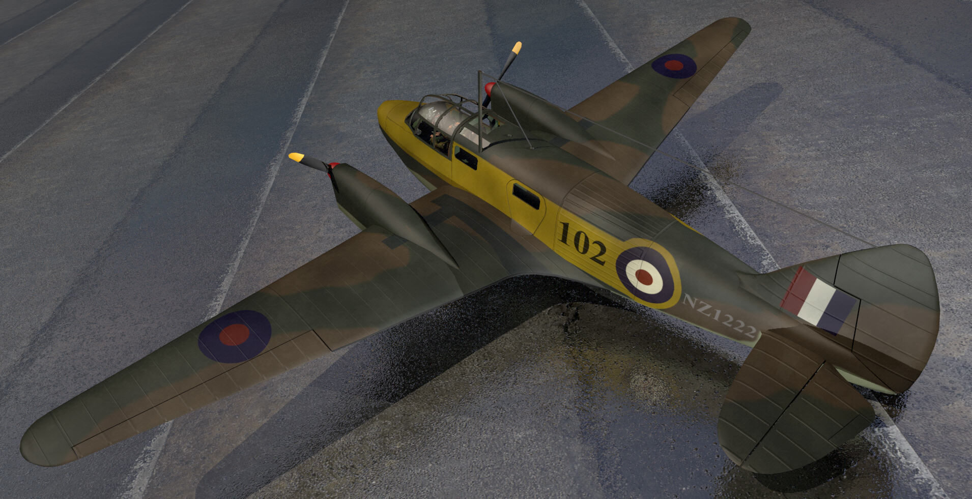 Airspeed AS10 Oxford Mk-1 3D model_10