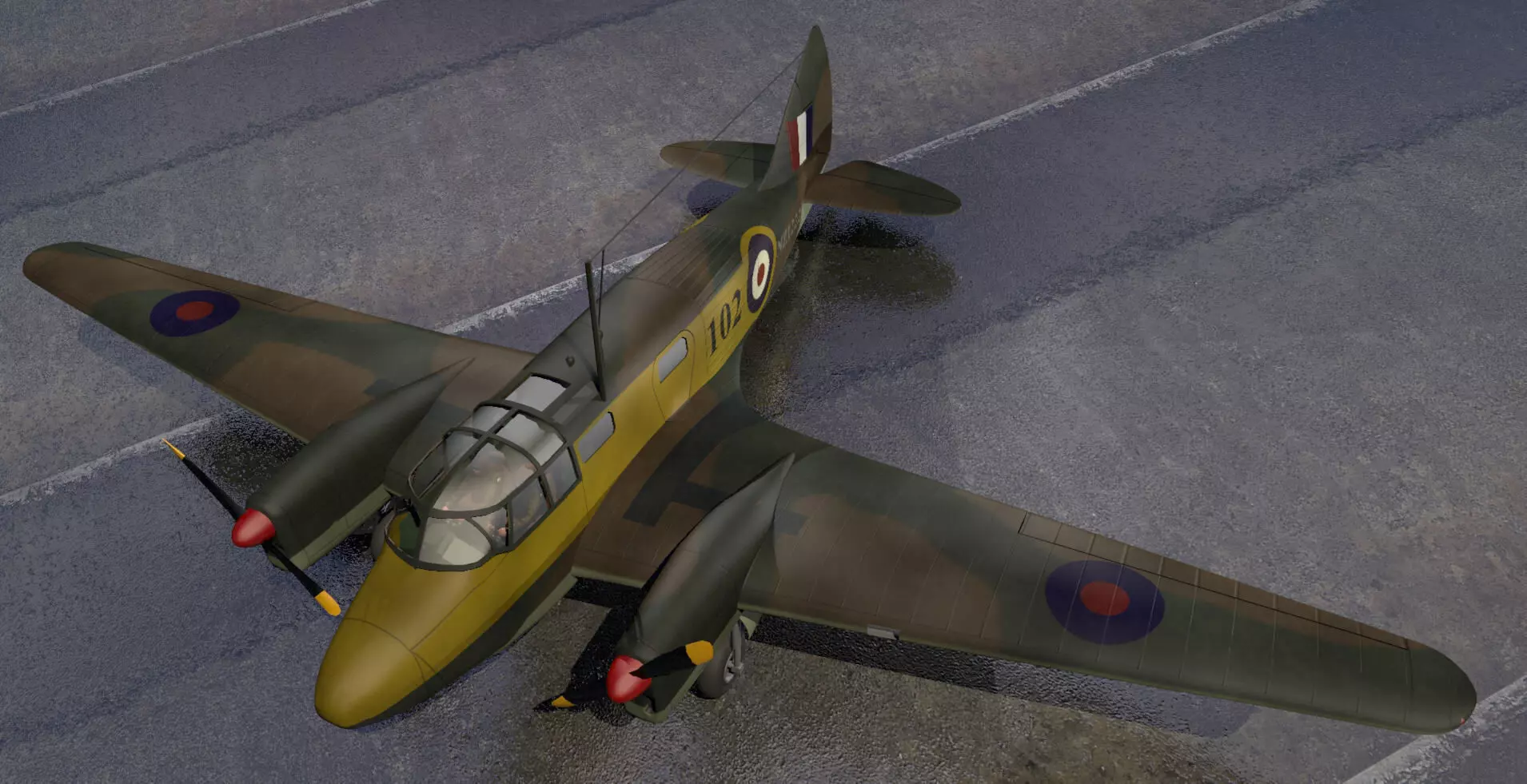 Airspeed AS10 Oxford Mk-1 3D model_0