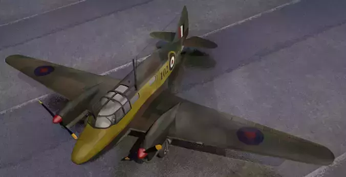 Airspeed AS10 Oxford Mk-1 3D model