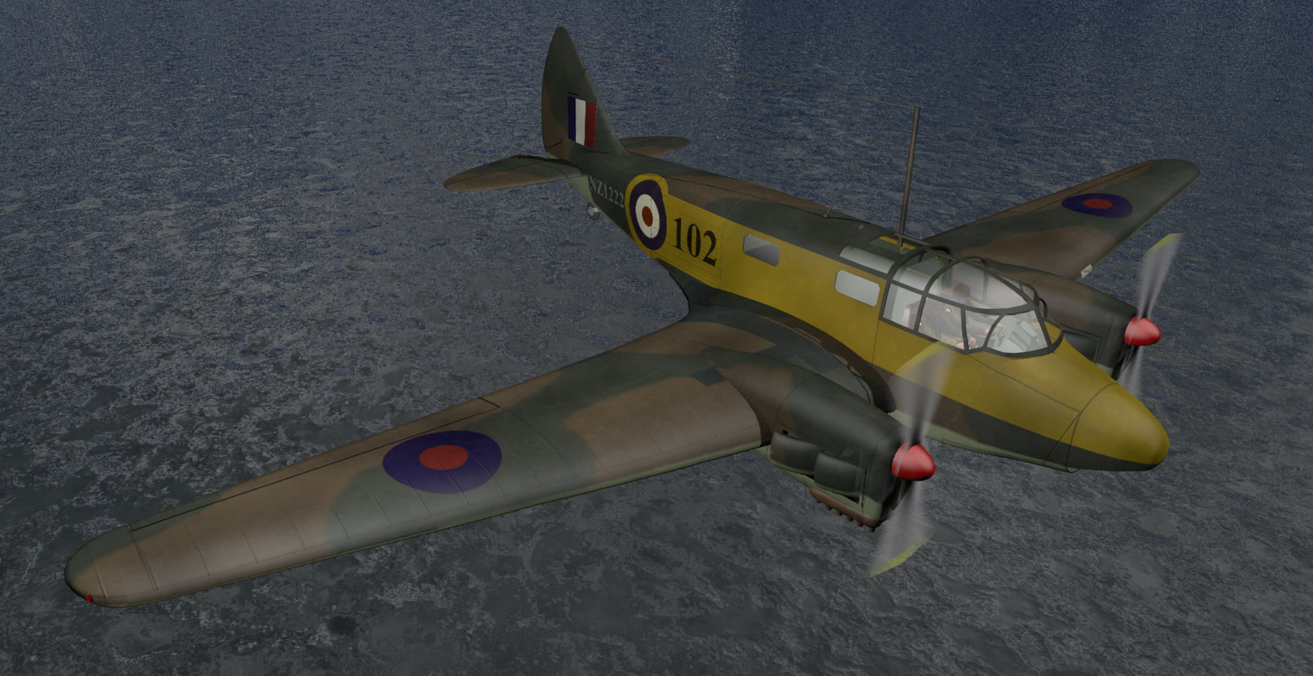 Airspeed AS10 Oxford Mk-1 3D model_3