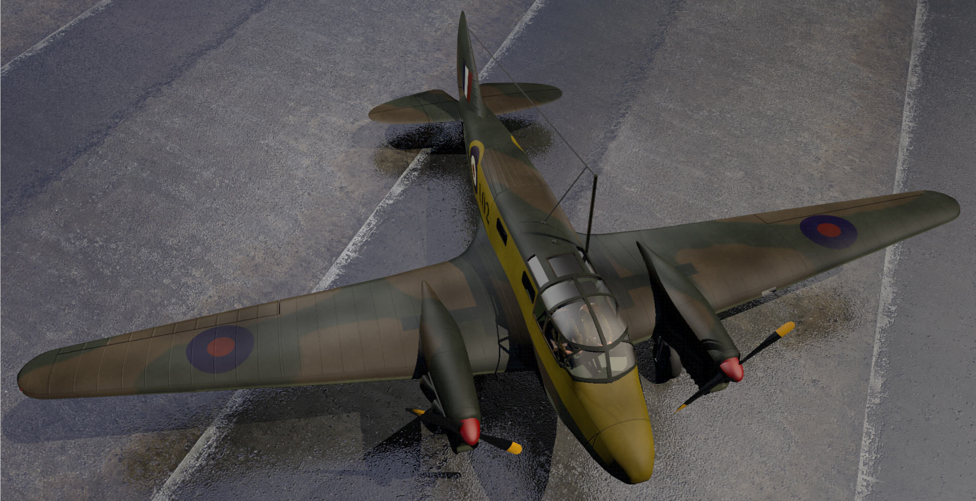 Airspeed AS10 Oxford Mk-1 3D model_1