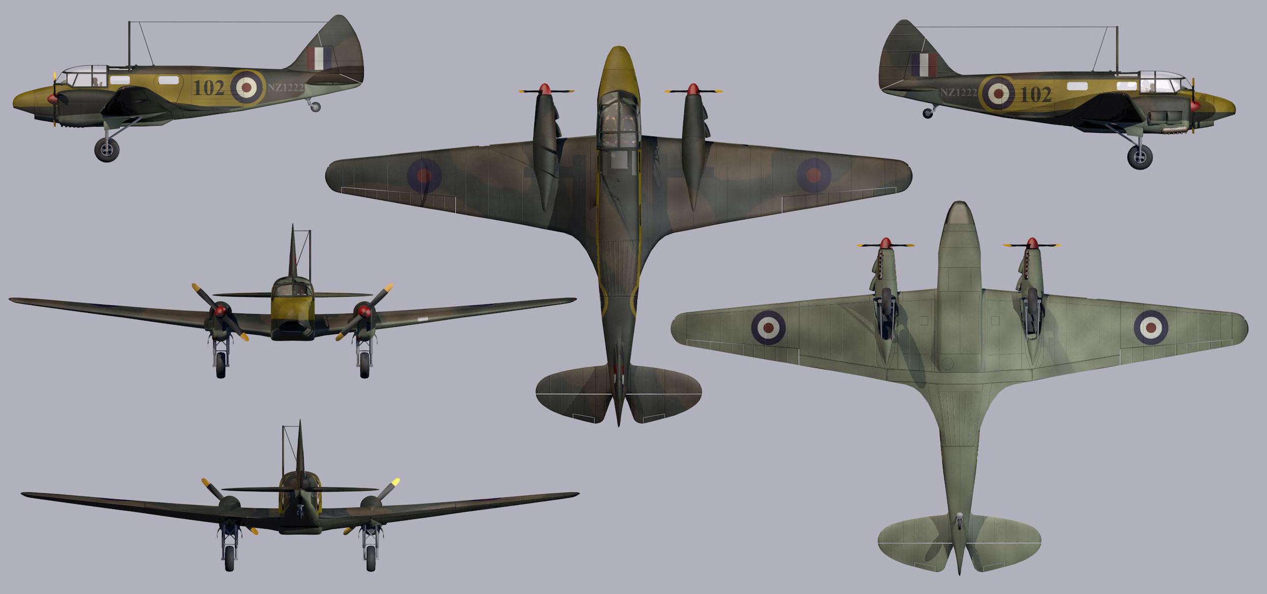 Airspeed AS10 Oxford Mk-1 3D model_12