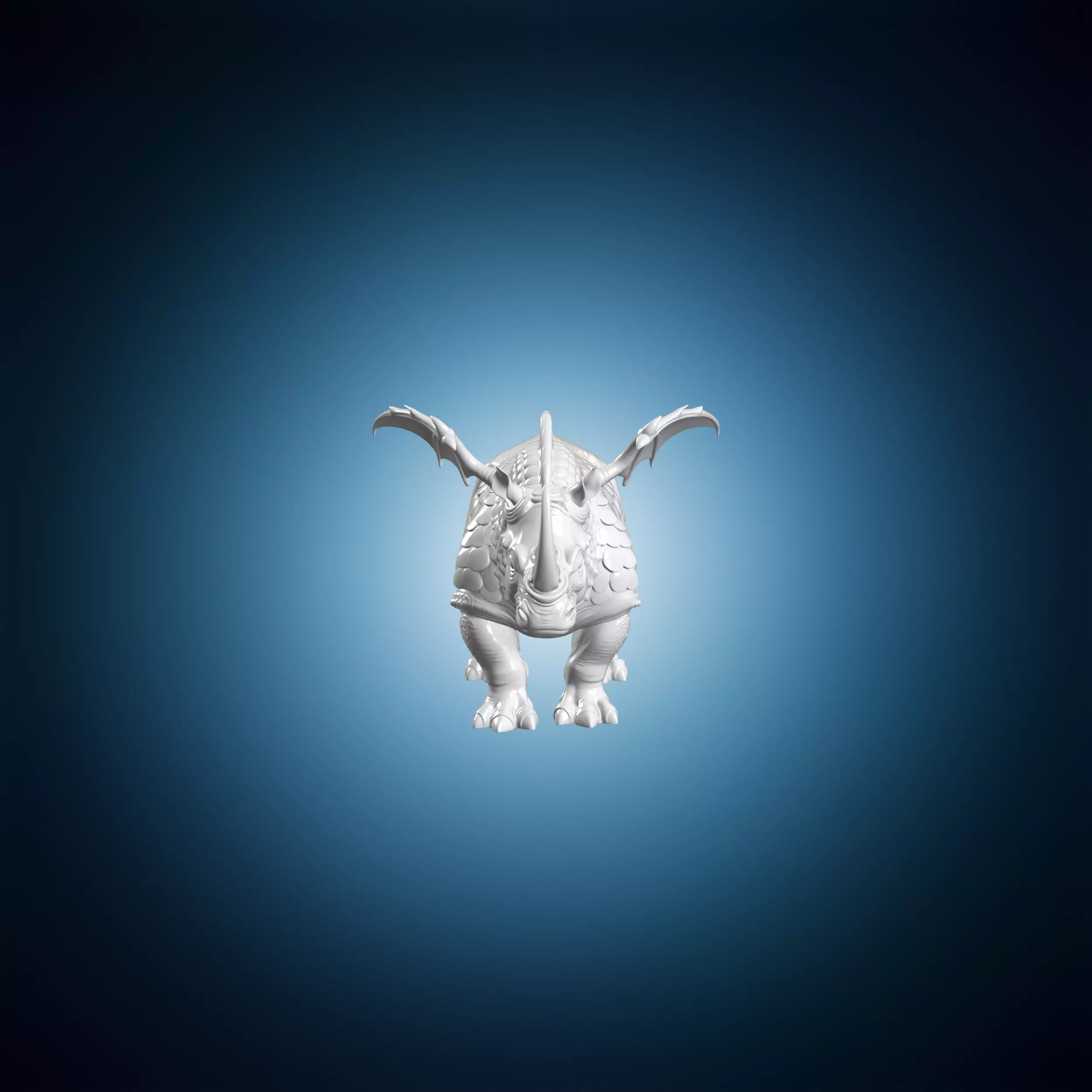 Dragon Rhino 3D Print Model 3D print model