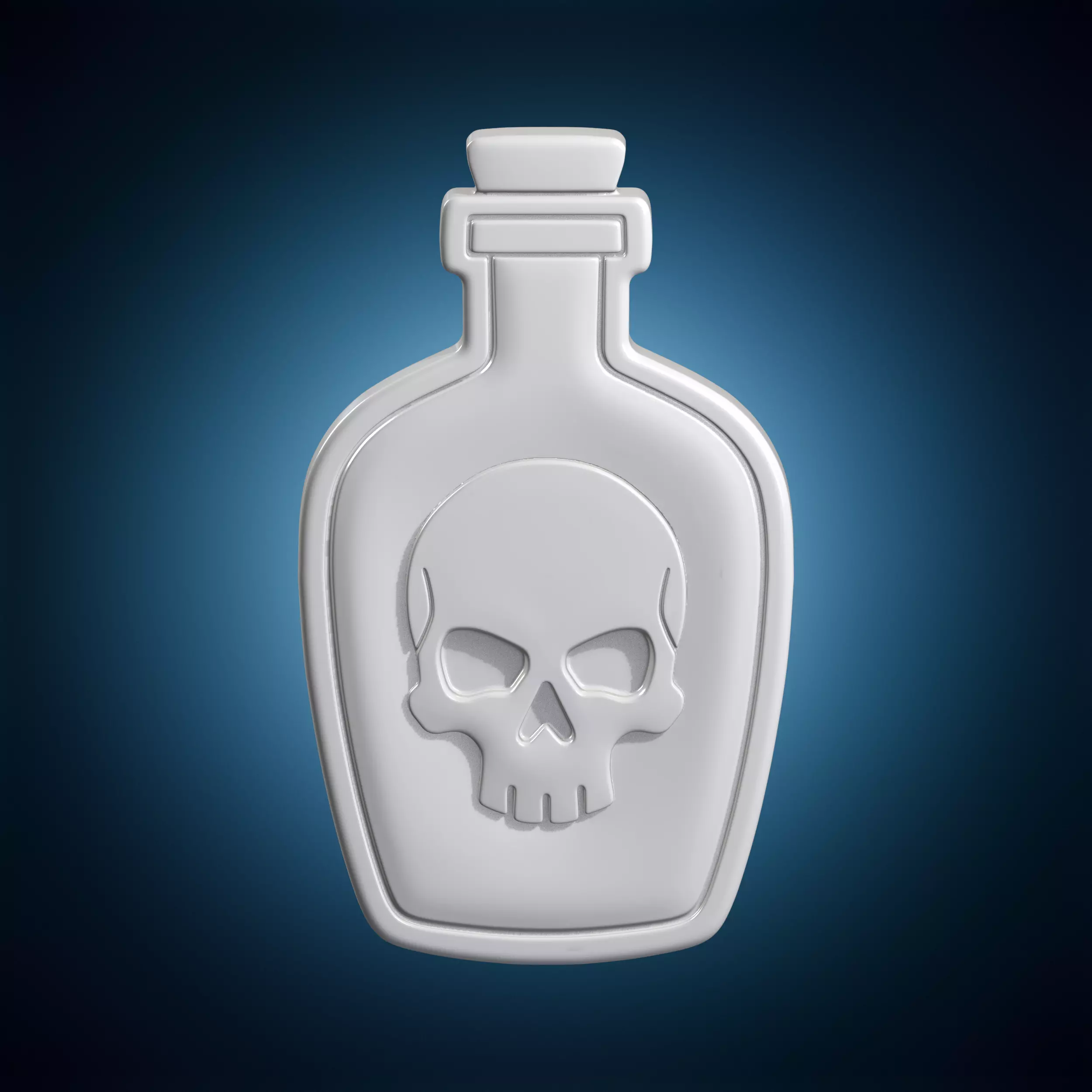 Skull Bottle Fantasy Prop 3D Print Model 3D print model