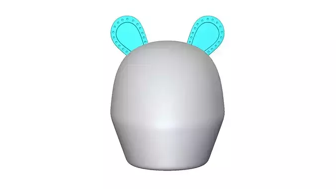 Rounded Ears for Motorcycle Helmets - Accessory