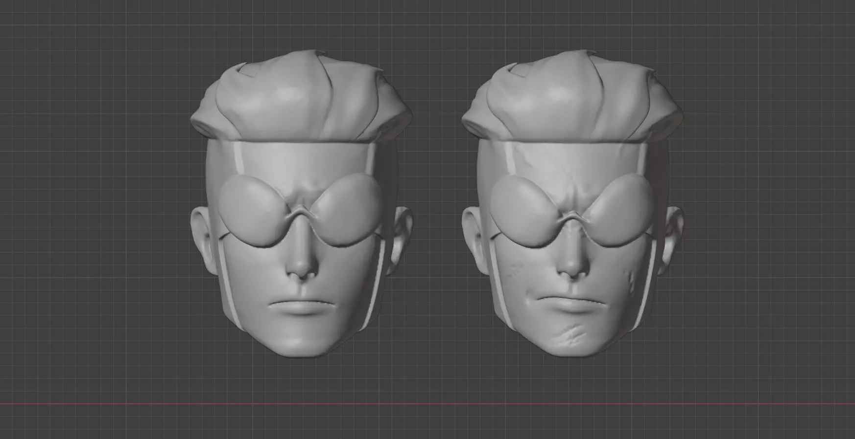 RETRO INVINCIBLE HEADSCULPTS PACK 3D MODEL 1 12 3D print model