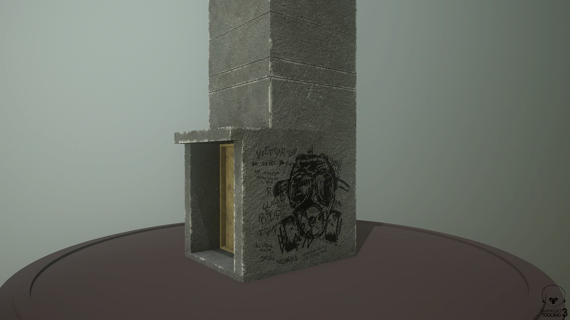 Abandoned Guard Tower 02 Low-poly 3D model_4
