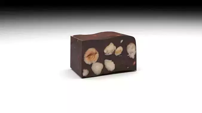Chocolate Nougat 3D model 5