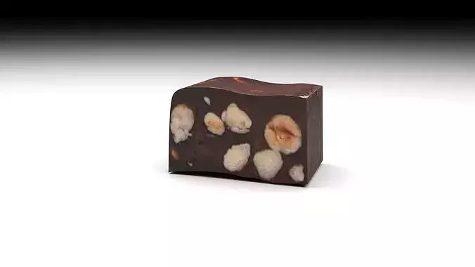 Chocolate Nougat 3D model 2